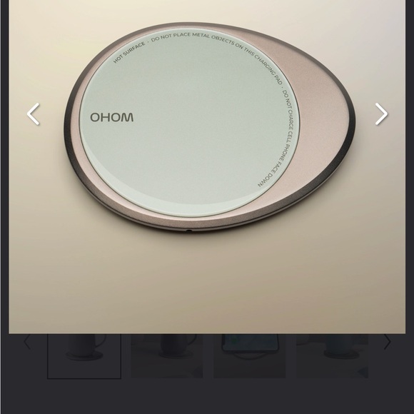 OHOM NEW Sealed box  Ui 3 Mug & Warmer Set - Inkstone Black - Picture 4 of 9